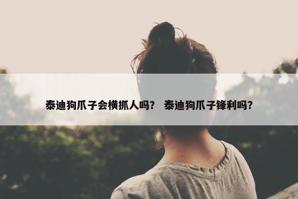 泰迪狗爪子会横抓人吗？ 泰迪狗爪子锋利吗？