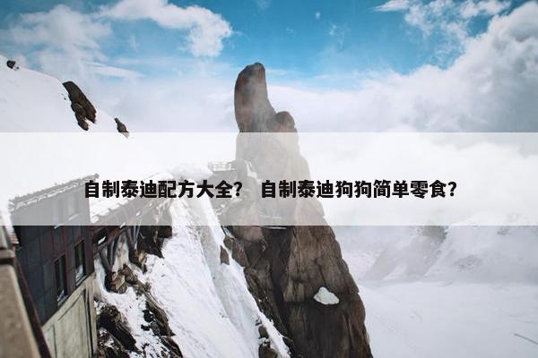 自制泰迪配方大全？ 自制泰迪狗狗简单零食？
