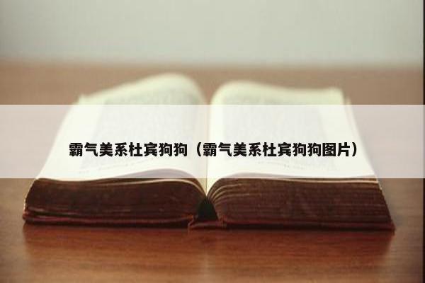 霸气美系杜宾狗狗（霸气美系杜宾狗狗图片）