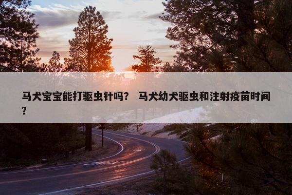 马犬宝宝能打驱虫针吗？ 马犬幼犬驱虫和注射疫苗时间？