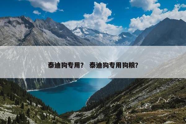 泰迪狗专用？ 泰迪狗专用狗粮？