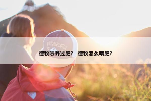 德牧喂养过肥？ 德牧怎么喂肥？