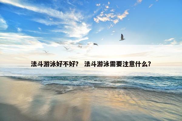 法斗游泳好不好？ 法斗游泳需要注意什么？