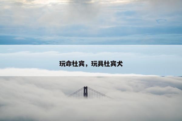 玩命杜宾，玩具杜宾犬