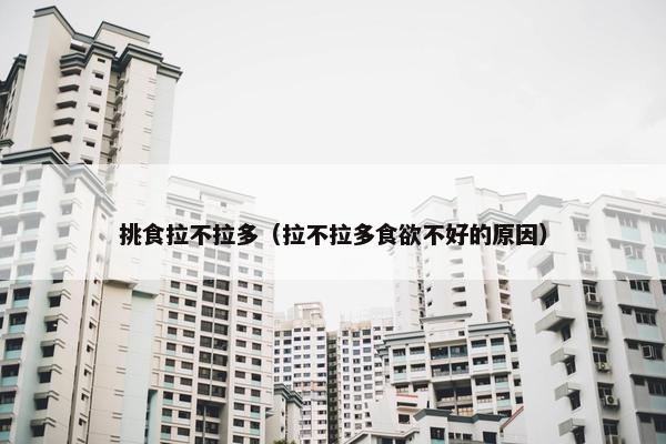 挑食拉不拉多（拉不拉多食欲不好的原因）