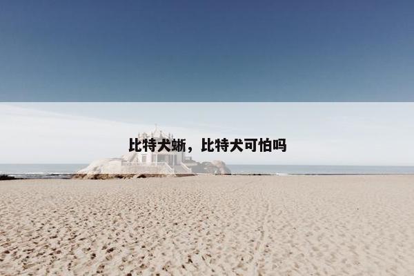 比特犬蜥，比特犬可怕吗
