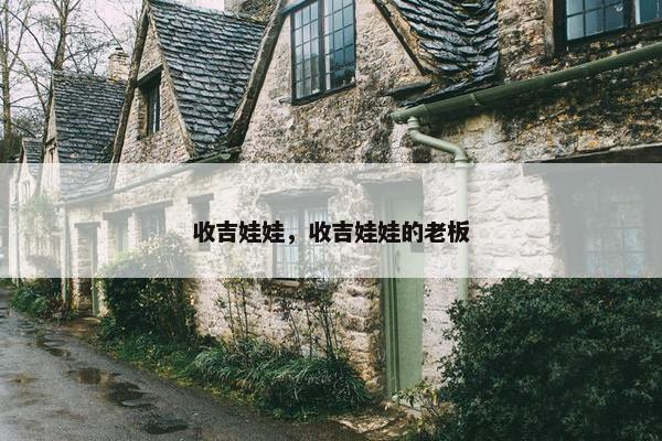 收吉娃娃，收吉娃娃的老板