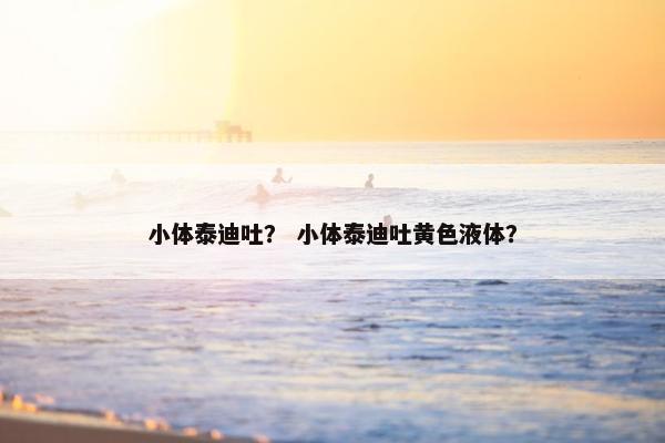小体泰迪吐？ 小体泰迪吐黄色液体？