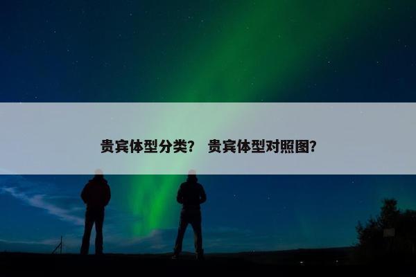 贵宾体型分类？ 贵宾体型对照图？