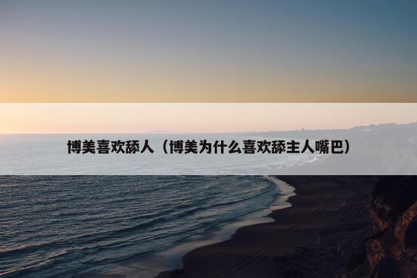 博美喜欢舔人（博美为什么喜欢舔主人嘴巴）