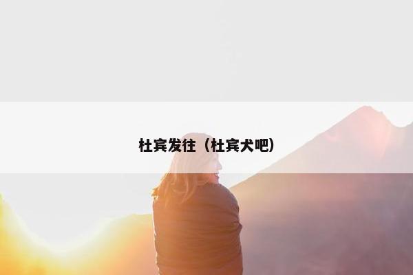 杜宾发往（杜宾犬吧）