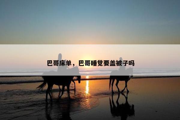 巴哥床单，巴哥睡觉要盖被子吗