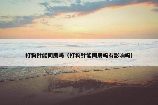 打狗针能同房吗（打狗针能同房吗有影响吗）