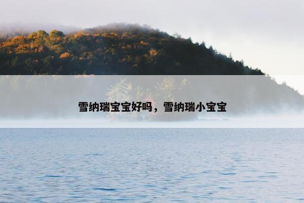 雪纳瑞宝宝好吗，雪纳瑞小宝宝