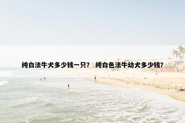 纯白法牛犬多少钱一只？ 纯白色法牛幼犬多少钱？