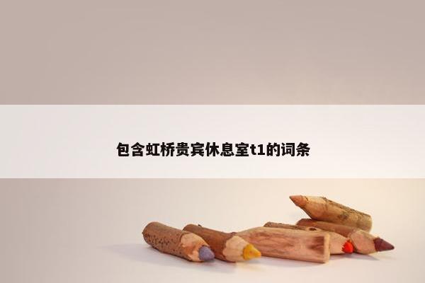 包含虹桥贵宾休息室t1的词条