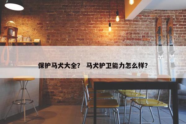 保护马犬大全？ 马犬护卫能力怎么样？
