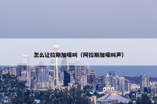 怎么让拉斯加嚎叫（阿拉斯加嚎叫声）