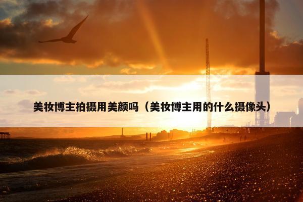 美妆博主拍摄用美颜吗（美妆博主用的什么摄像头）