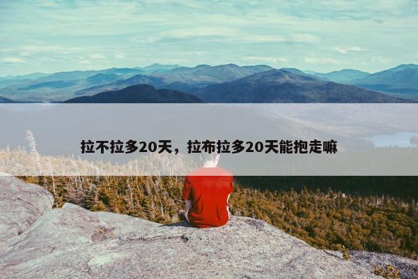拉不拉多20天，拉布拉多20天能抱走嘛