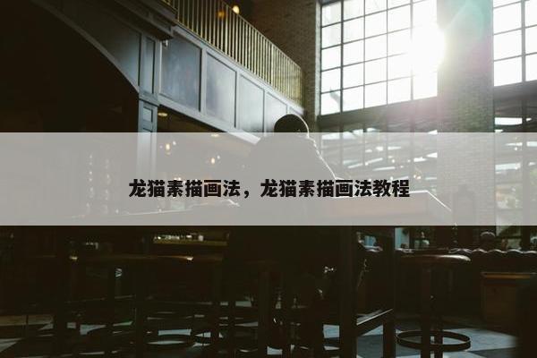 龙猫素描画法，龙猫素描画法教程