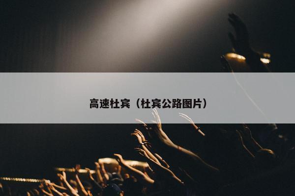 高速杜宾（杜宾公路图片）