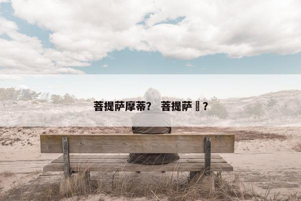 菩提萨摩蒂？ 菩提萨涶？