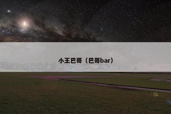 小王巴哥（巴哥bar）