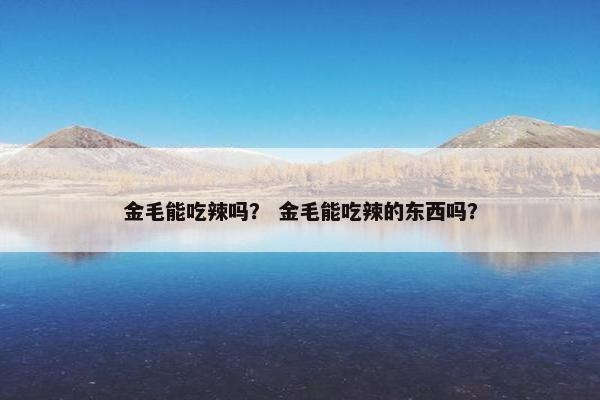金毛能吃辣吗？ 金毛能吃辣的东西吗？