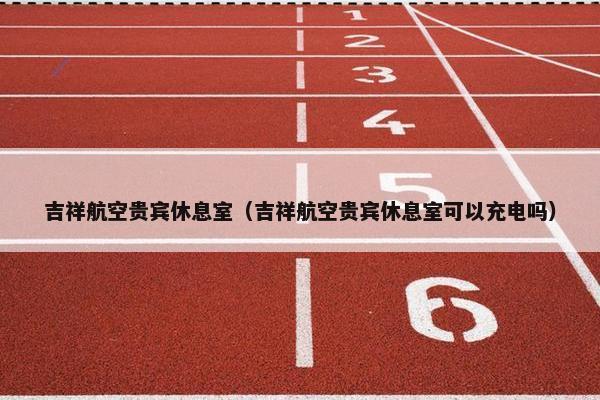 吉祥航空贵宾休息室（吉祥航空贵宾休息室可以充电吗）