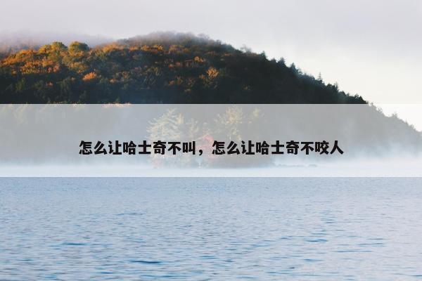 怎么让哈士奇不叫，怎么让哈士奇不咬人
