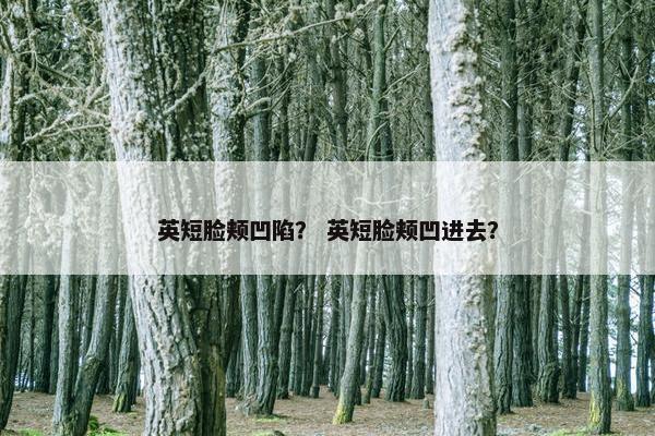 英短脸颊凹陷？ 英短脸颊凹进去？