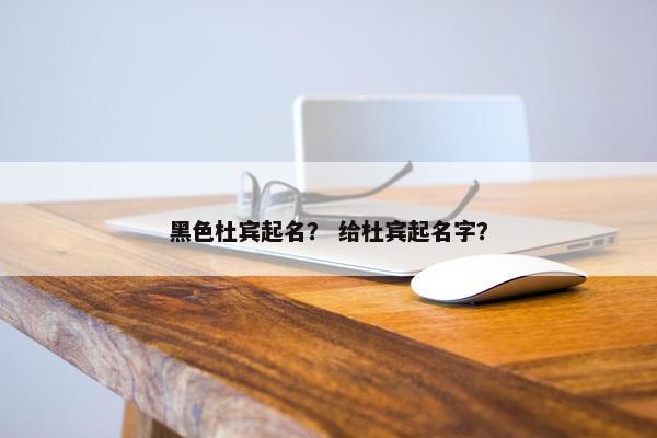 黑色杜宾起名？ 给杜宾起名字？