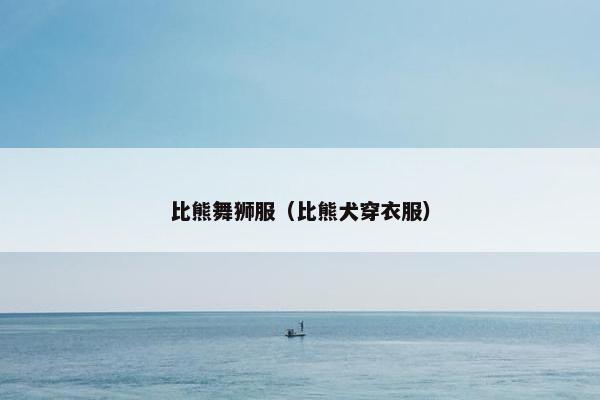比熊舞狮服（比熊犬穿衣服）