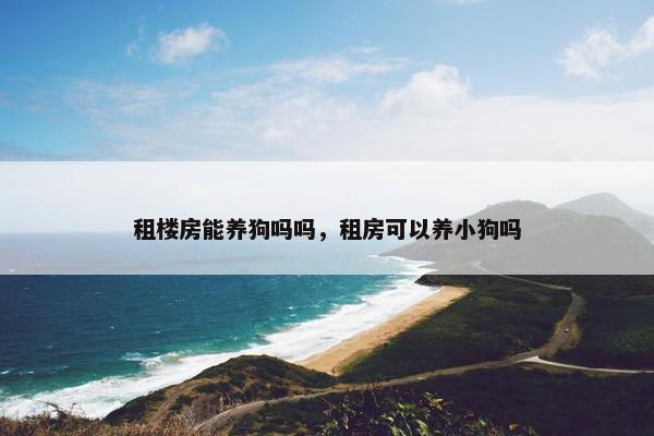 租楼房能养狗吗吗，租房可以养小狗吗