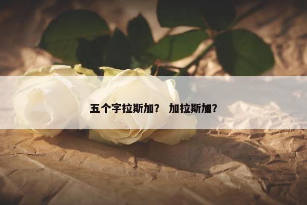 五个字拉斯加？ 加拉斯加？