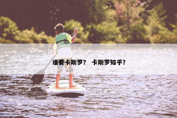 谁要卡斯罗？ 卡斯罗知乎？