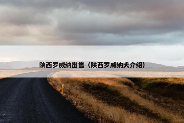 陕西罗威纳出售（陕西罗威纳犬介绍）