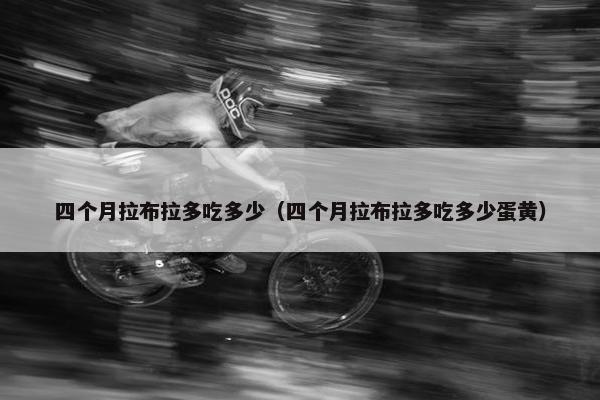 四个月拉布拉多吃多少（四个月拉布拉多吃多少蛋黄）